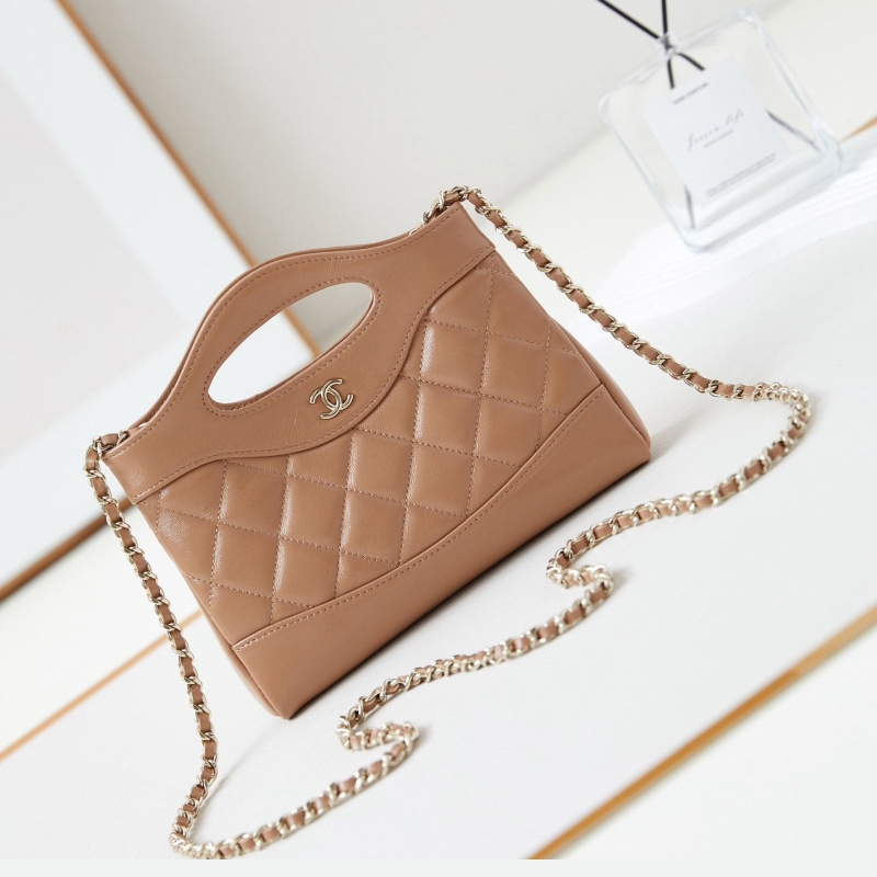 Ch*el top handle bags